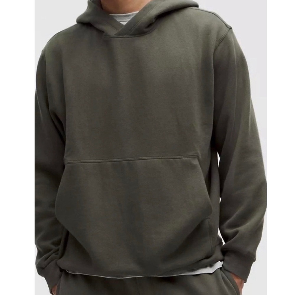 Lululemon Men's Steady State Pullover Hoodie Green Size Medium Athleisure